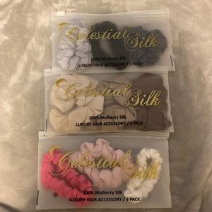 Silk scrunchies
